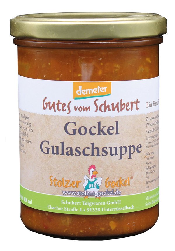 Demeter Gockel-Gulasch Suppe 400ml