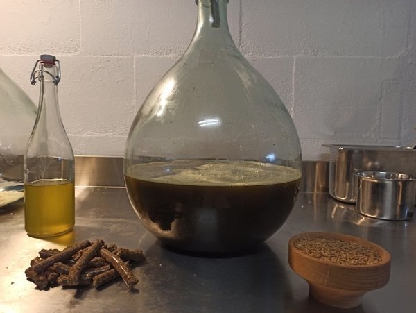 Demeter Leinöl aus eigenem Anbau 250 ml