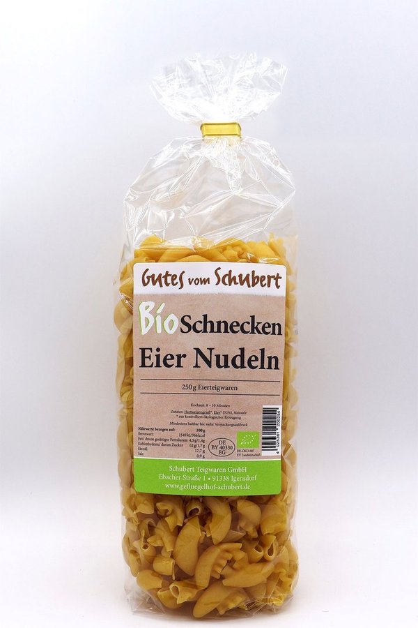 Bio Schnecken Eier Nudeln 250 g